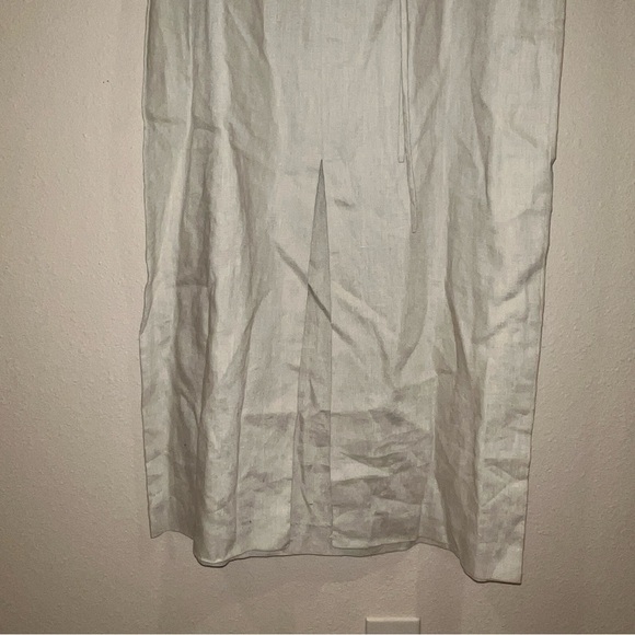 Women’s Old Money Brooks Bros tan linen Maxi Dress size 12 - Picture 3 of 6